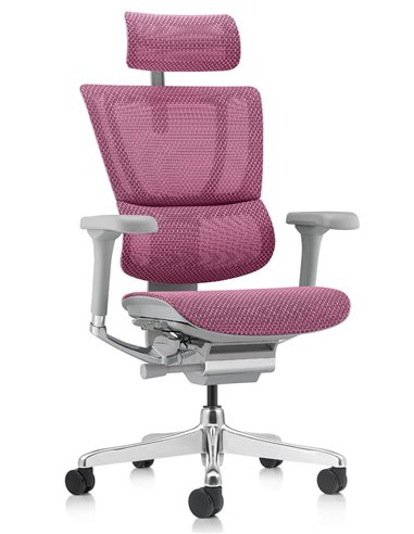 Кресло MIRUS-IOO 2 (IOOE2-AG-HAM-5D-L, СЕТКА Т-168-B5-PINK), ергономичное