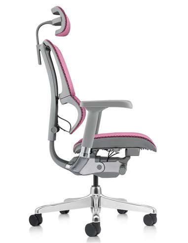 Кресло MIRUS-IOO 2 (IOOE2-AG-HAM-5D-L, СЕТКА Т-168-B5-PINK), ергономичное