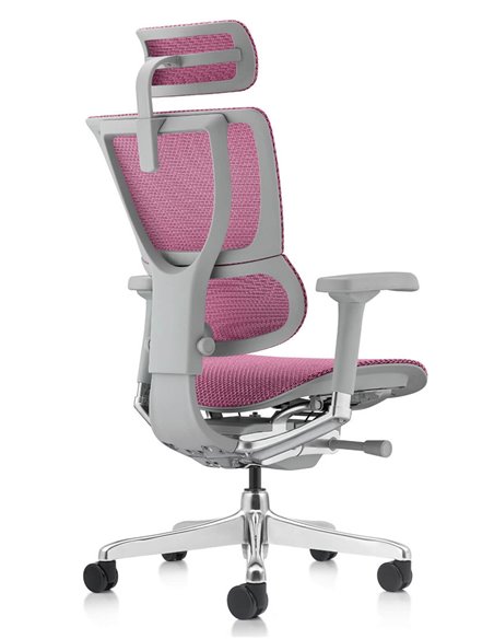 Кресло MIRUS-IOO 2 (IOOE2-AG-HAM-5D-L, СЕТКА Т-168-B5-PINK), ергономичное