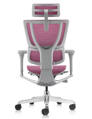 Кресло MIRUS-IOO 2 (IOOE2-AG-HAM-5D-L, СЕТКА Т-168-B5-PINK), ергономичное