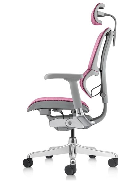 Кресло MIRUS-IOO 2 (IOOE2-AG-HAM-5D-L, СЕТКА Т-168-B5-PINK), ергономичное