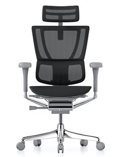 Кресло MIRUS-IOO 2 (IOOE2-AG-HAM-5D-L, СЕТКА Т-168-B1 BLACK), эргономичное