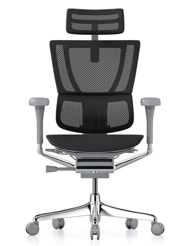 Крісло MIRUS-IOO 2 (IOOE2-AG-HAM-5D-L, СІТКА Т-168-B1 BLACK), ергономічне