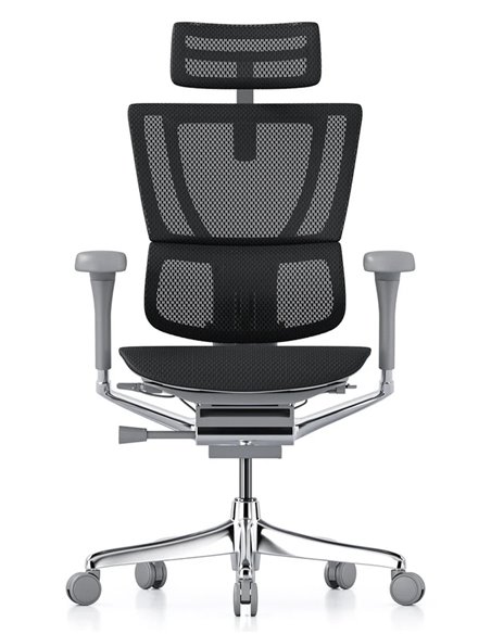 Крісло MIRUS-IOO 2 (IOOE2-AG-HAM-5D-L, СІТКА Т-168-B1 BLACK), ергономічне