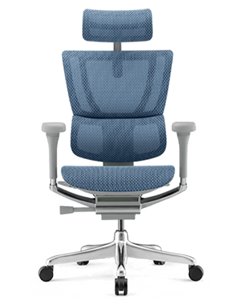 Кресло MIRUS-IOO 2 (IOOE2-AG-HAM-5D-L, СЕТКА Т-168-B4 COBALT), эргономичное