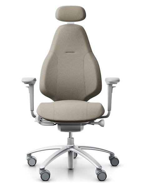 Кресло FLOKK RH MEREO 220 SILVER GREY эргономичное, новозеландская  шерсть CAPTURE (GABRIEL)