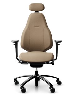 Кресло FLOKK RH MEREO 220 BLACK эргономичное, новозеландская шерсть SELECT (GABRIEL)