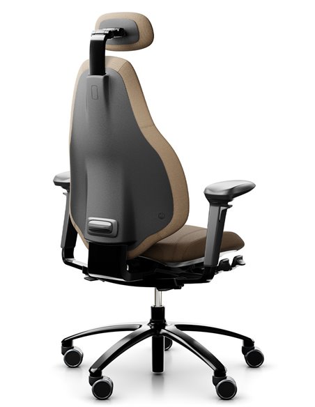 Кресло FLOKK RH MEREO 220 BLACK эргономичное, новозеландская шерсть SELECT (GABRIEL)