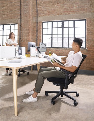 Кресло SENATOR I-WORKCHAIR 2.0 ZINC эргономичное, тканевое