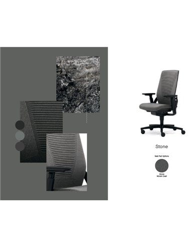 Кресло SENATOR I-WORKCHAIR 2.0 STONE эргономичное, тканевое
