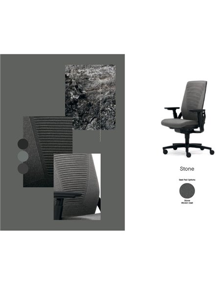Кресло SENATOR I-WORKCHAIR 2.0 STONE эргономичное, тканевое