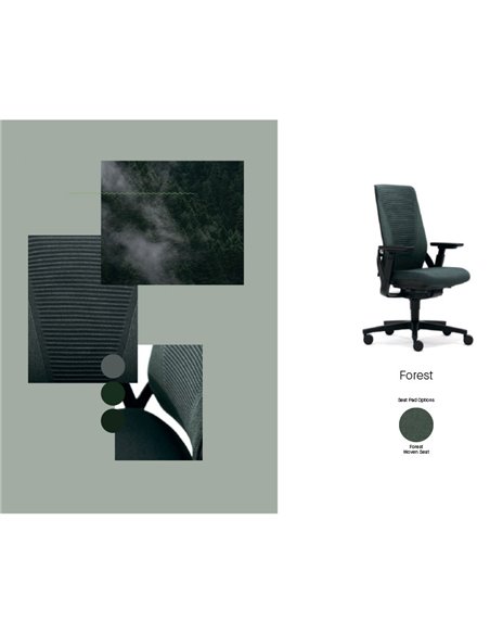 Кресло SENATOR I-WORKCHAIR 2.0 FOREST эргономичное, тканевое