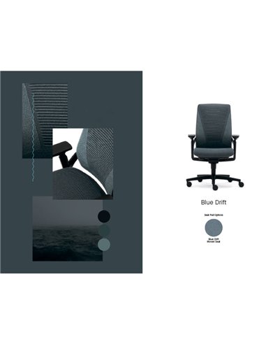 Кресло SENATOR I-WORKCHAIR 2.0 BLUE DRIFT эргономичное, тканевое