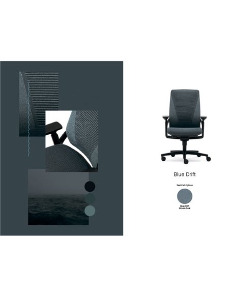 Кресло SENATOR I-WORKCHAIR 2.0 BLUE DRIFT эргономичное, тканевое