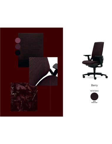 Кресло SENATOR I-WORKCHAIR 2.0 BERRY эргономичное, тканевое