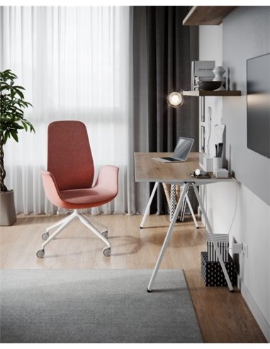 Крісло PROFIM ELLIE PRO 20HST WHITE, для відвідувача, тканинне