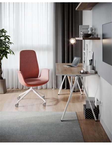 Крісло PROFIM ELLIE PRO 20HST WHITE, для відвідувача, тканинне