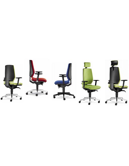 Кресло LD SEATING STREAM 280 SYS, эргономичное, с высокой спинкой