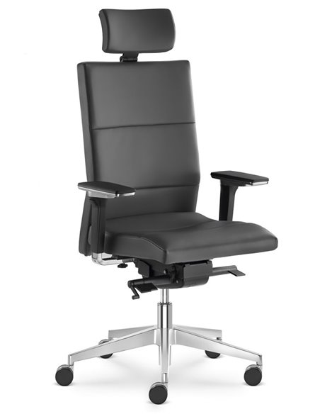 Крісло LD SEATING LASER 695 SYS для керівника, шкіряне