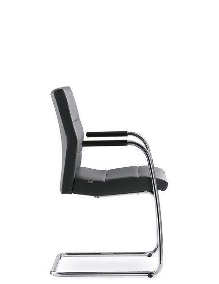 Кресло LD SEATING LASER 682-Z, для посетителей, кожаное