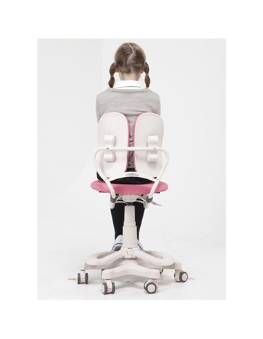 Кресло DUOREST Kids DR-218A детское, ортопедическое, цвет розовый