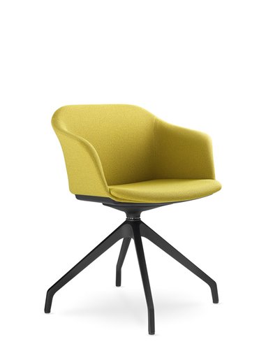 Кресло LD SEATING WAVE 033-F90 BL для посетителей