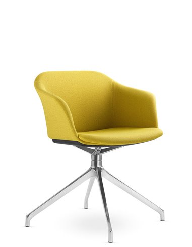Кресло LD SEATING WAVE 033-F90 BL для посетителей