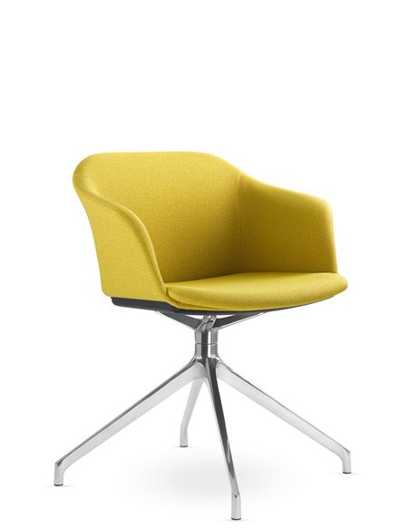 Кресло LD SEATING WAVE 033-F90 BL для посетителей