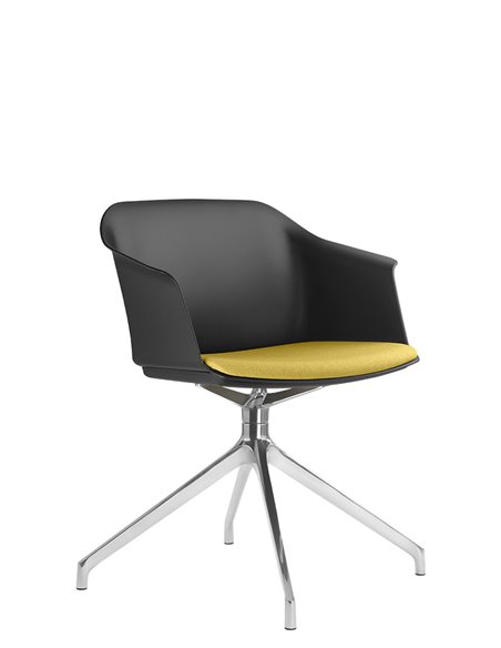 Кресло LD SEATING WAVE 033-F90 BL для посетителей