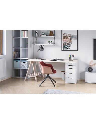 Кресло LD SEATING WAVE 033-F90 BL для посетителей