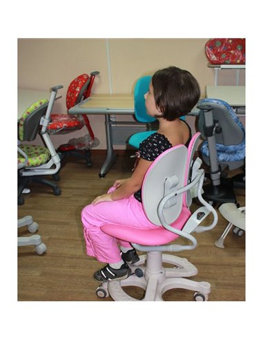 Кресло DUOREST Kids DR-218A детское, ортопедическое, цвет розовый