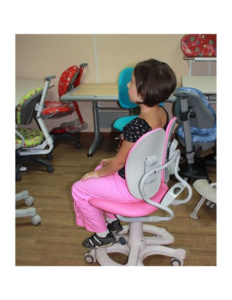 Кресло DUOREST Kids DR-218A детское, ортопедическое, цвет розовый