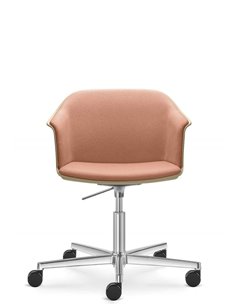 Конференц-кресло LD SEATING WAVE 032-F37-N6, на колесах 2