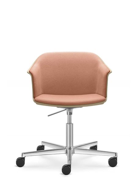 Конференц-кресло LD SEATING WAVE 032-F37-N6, на колесах