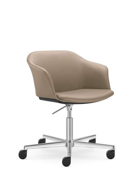 Конференц-кресло LD SEATING WAVE 032-F37-N6, на колесах