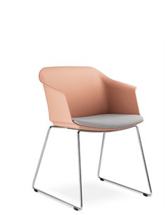 Конференц-кресло LD SEATING WAVE 030-Q-N4 на полозьях