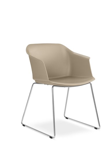 Конференц-кресло LD SEATING WAVE 030-Q-N4 на полозьях