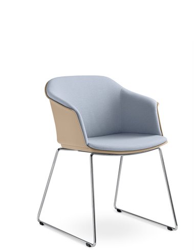 Конференц-кресло LD SEATING WAVE 030-Q-N4 на полозьях
