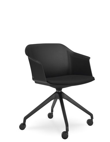 Кресло LD SEATING WAVE 030-F95 BL для посетителей, поворотное