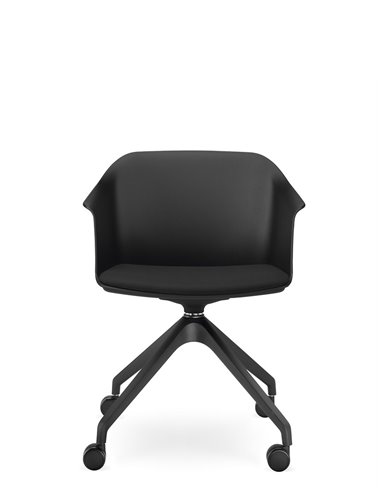 Кресло LD SEATING WAVE 030-F95 BL для посетителей, поворотное