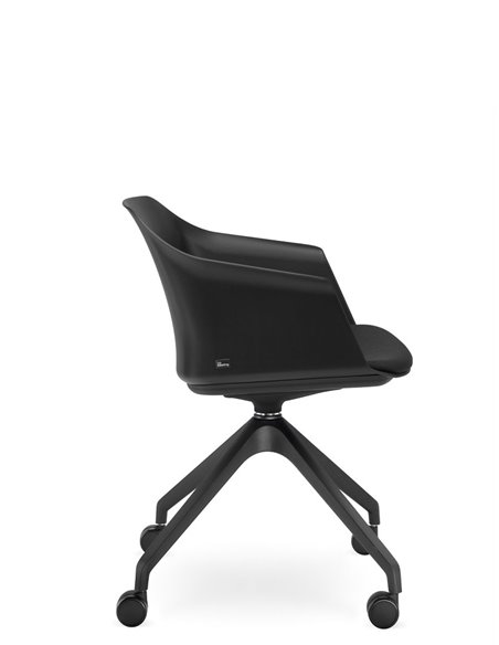 Кресло LD SEATING WAVE 030-F95 BL для посетителей, поворотное