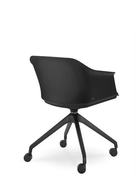 Кресло LD SEATING WAVE 030-F95 BL для посетителей, поворотное