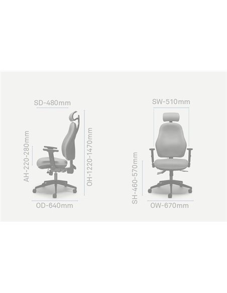 Кресло TORASEN ORTHOPAEDICA OC117HA ортопедическое