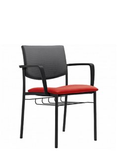 Кресло LD SEATING SEANCE 090 BS для аудиторий, с корзиной под сиденьем