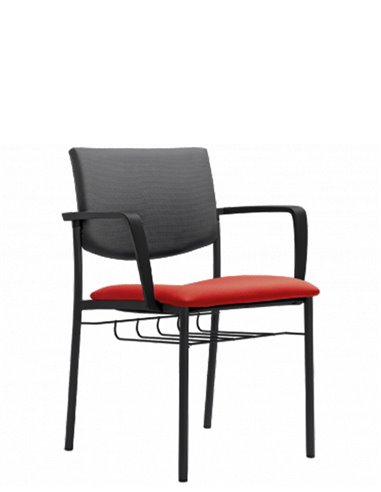 Кресло LD SEATING SEANCE 090 BS для аудиторий, с корзиной под сиденьем