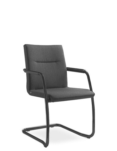 Кресло LD SEATING SEANCE CARE 076-Z, для посетителей, на полозьях