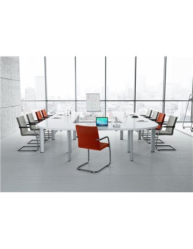 Кресло LD SEATING SEANCE CARE 076-Z, для посетителей, на полозьях