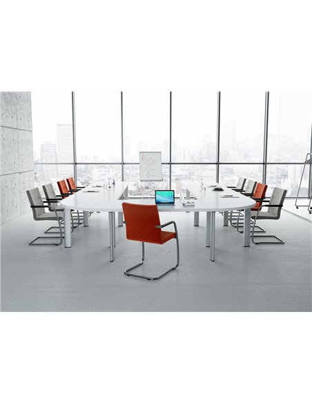 Кресло LD SEATING SEANCE CARE 076-Z, для посетителей, на полозьях