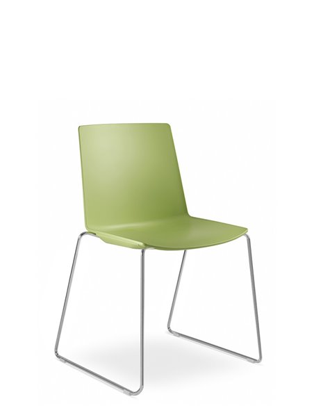 Кресло LD SEATING SKY FRESH 040-Q, для посетителей, на полозьях