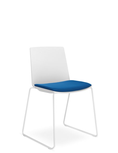 Кресло LD SEATING SKY FRESH 042-Q, для посетителей, на полозьях